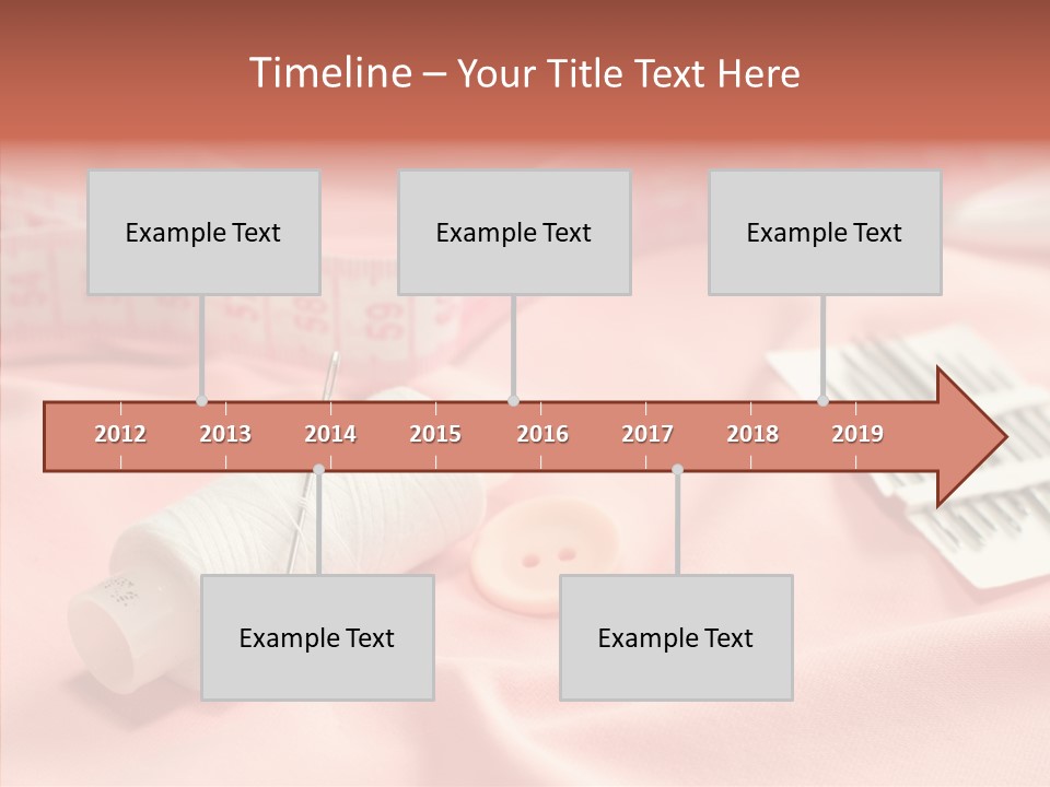 Button Silk Sew PowerPoint Template