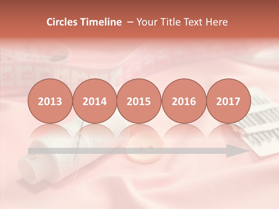 Button Silk Sew PowerPoint Template