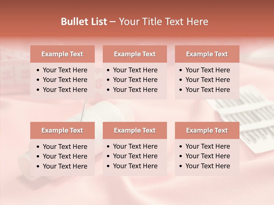 Button Silk Sew PowerPoint Template