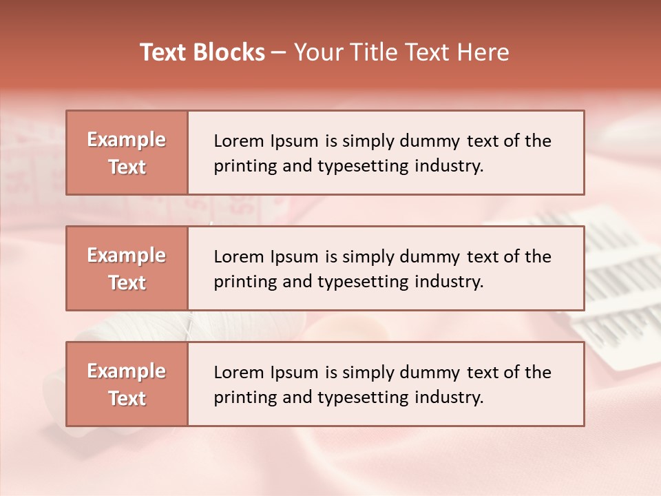 Button Silk Sew PowerPoint Template