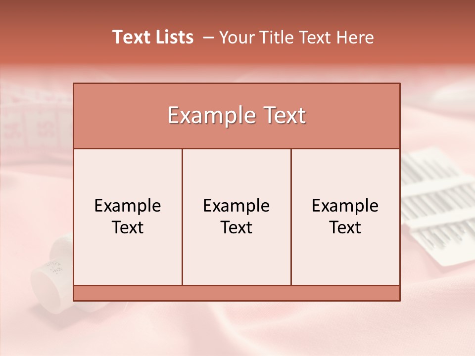 Button Silk Sew PowerPoint Template