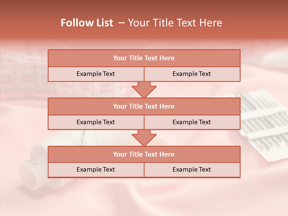 Button Silk Sew PowerPoint Template