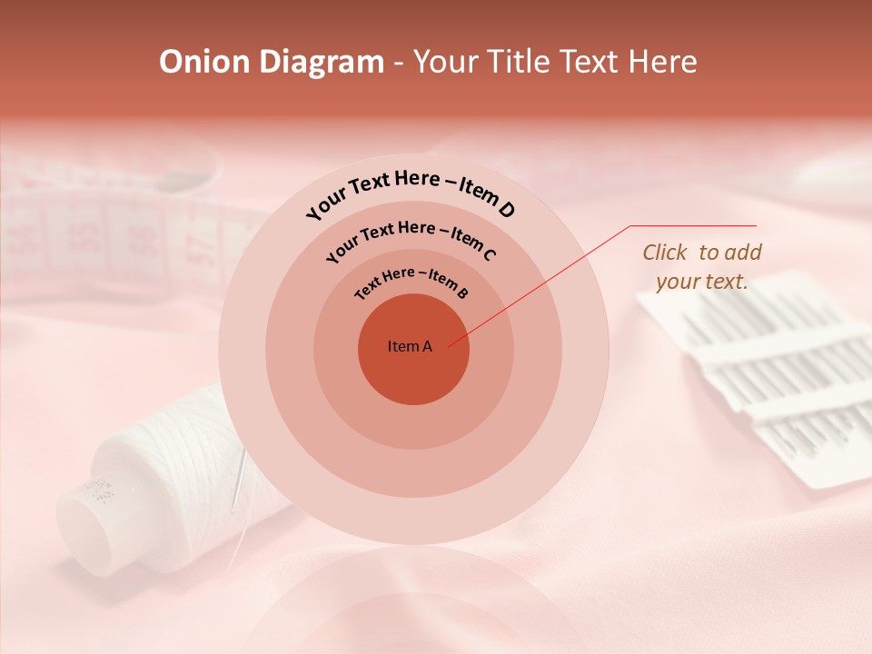 Button Silk Sew PowerPoint Template