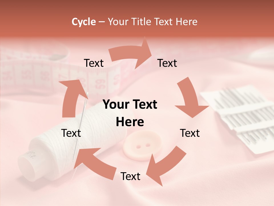 Button Silk Sew PowerPoint Template