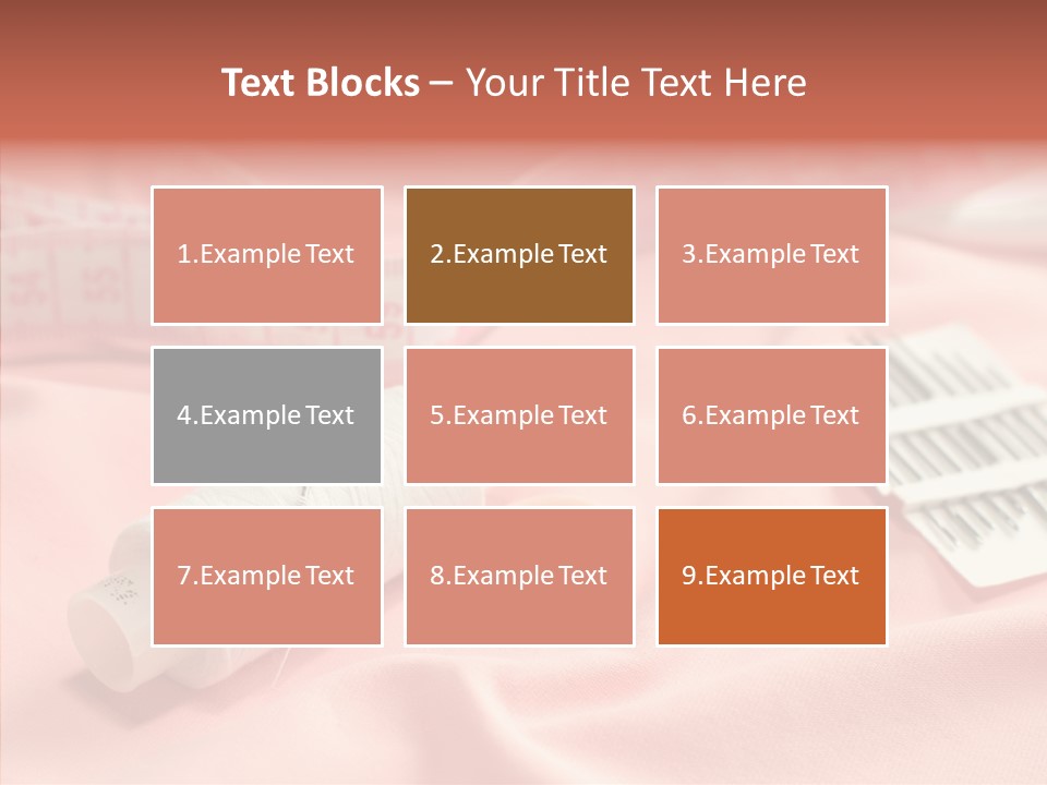 Button Silk Sew PowerPoint Template