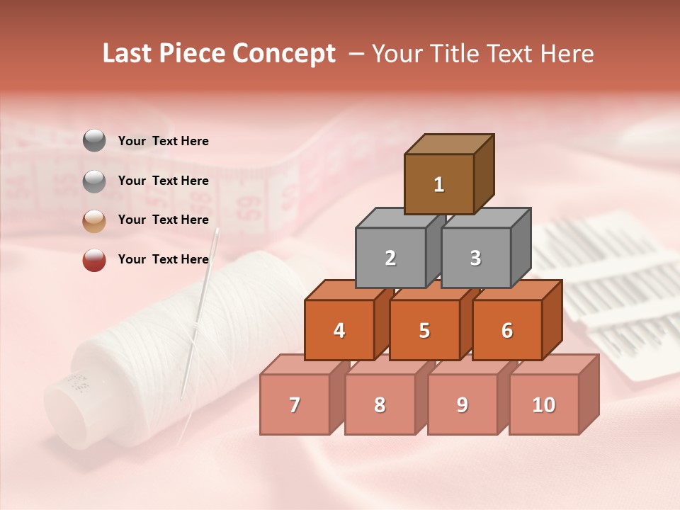 Button Silk Sew PowerPoint Template