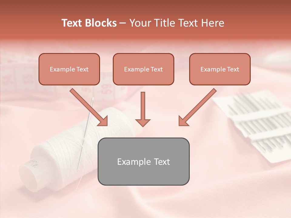 Button Silk Sew PowerPoint Template