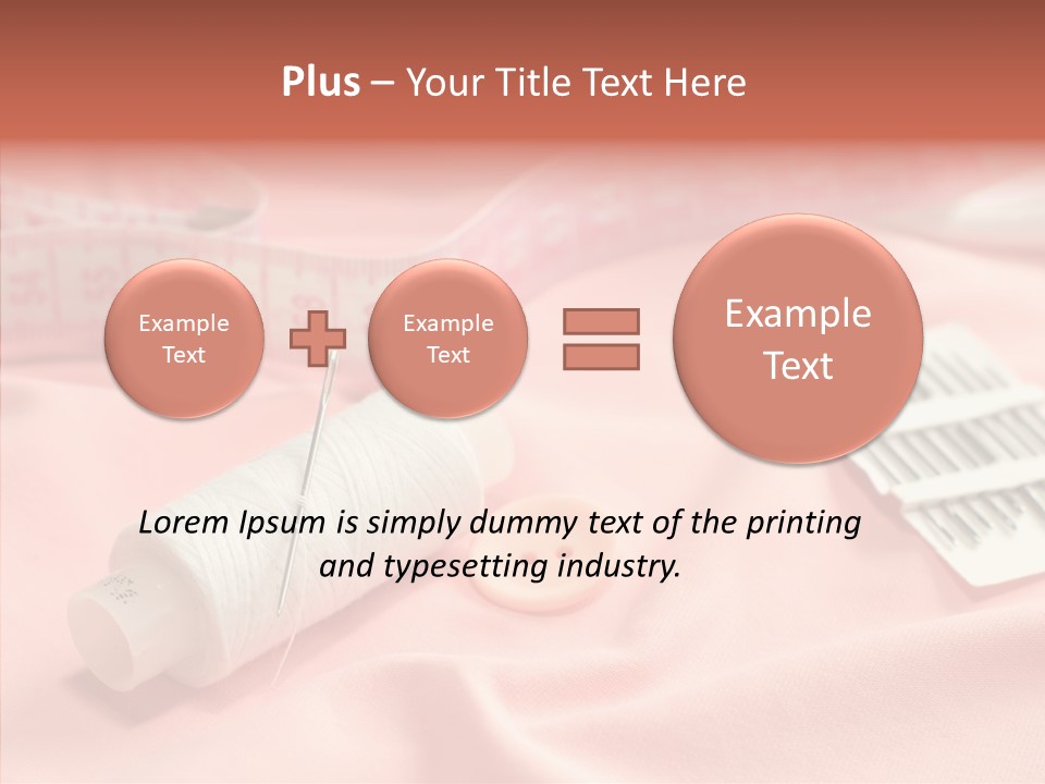 Button Silk Sew PowerPoint Template