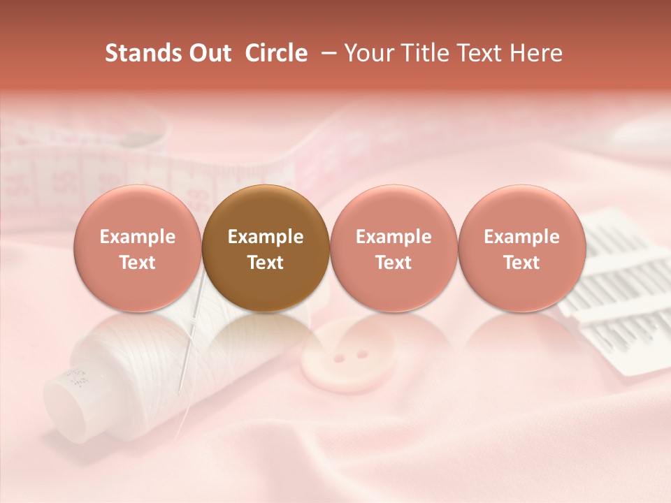 Button Silk Sew PowerPoint Template