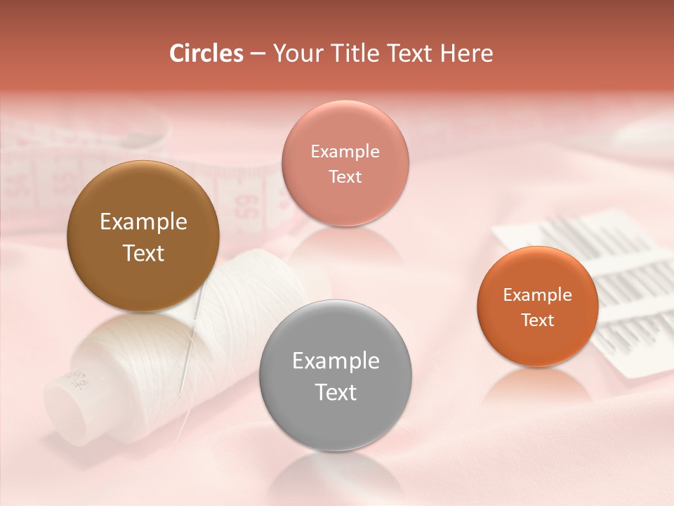 Button Silk Sew PowerPoint Template