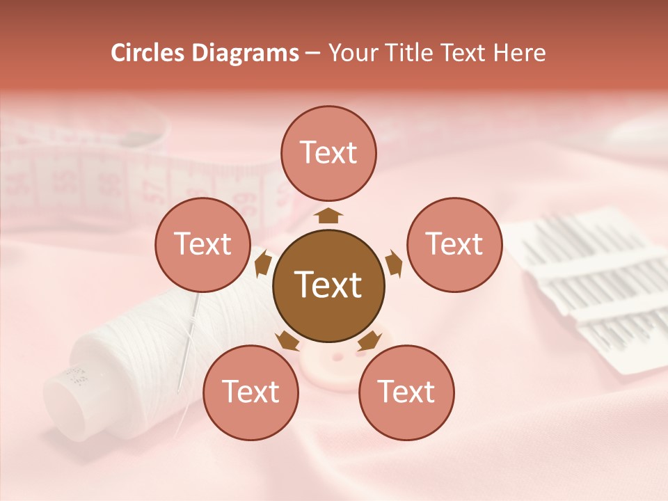 Button Silk Sew PowerPoint Template