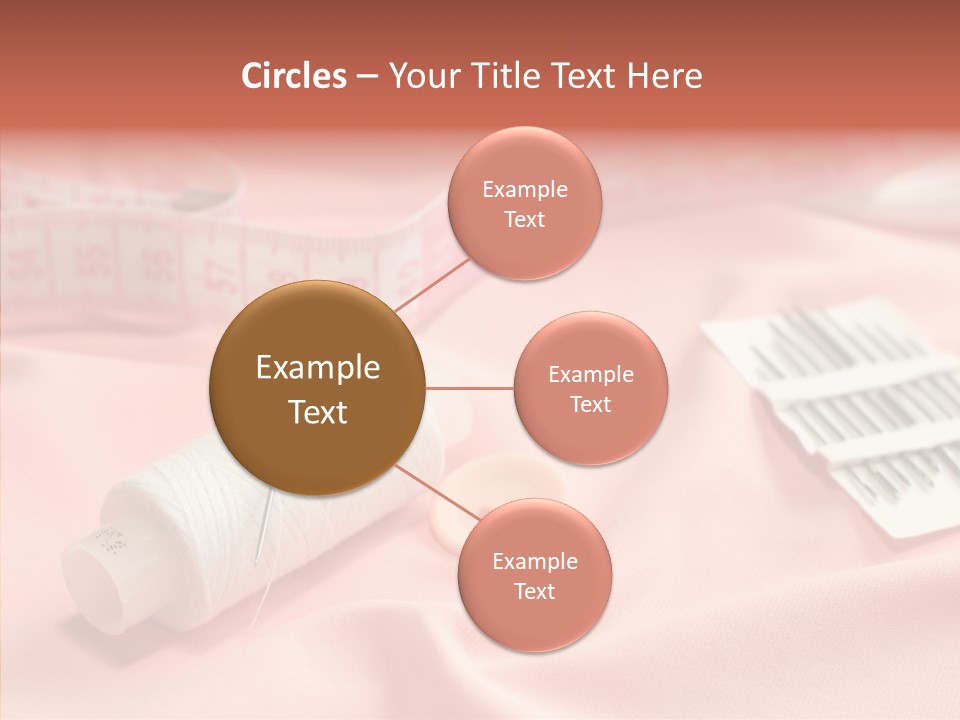 Button Silk Sew PowerPoint Template