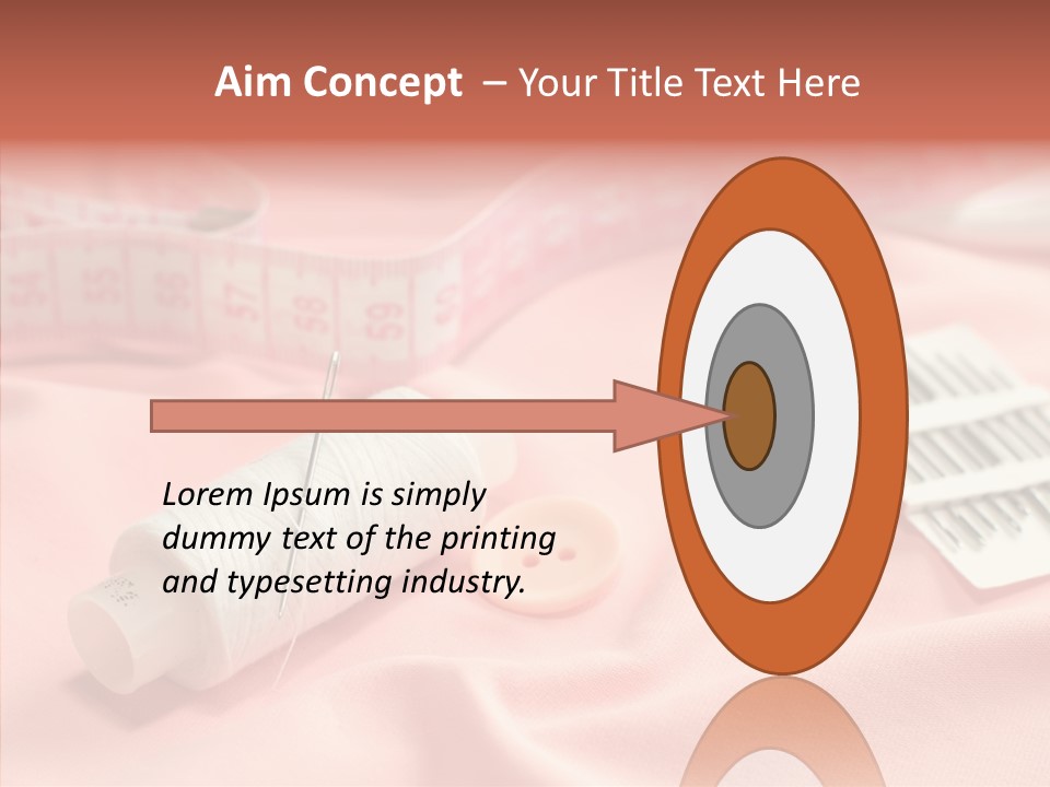 Button Silk Sew PowerPoint Template