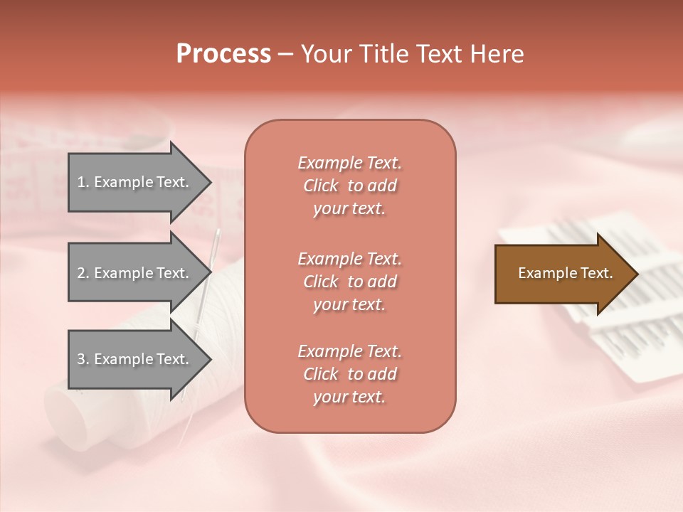 Button Silk Sew PowerPoint Template
