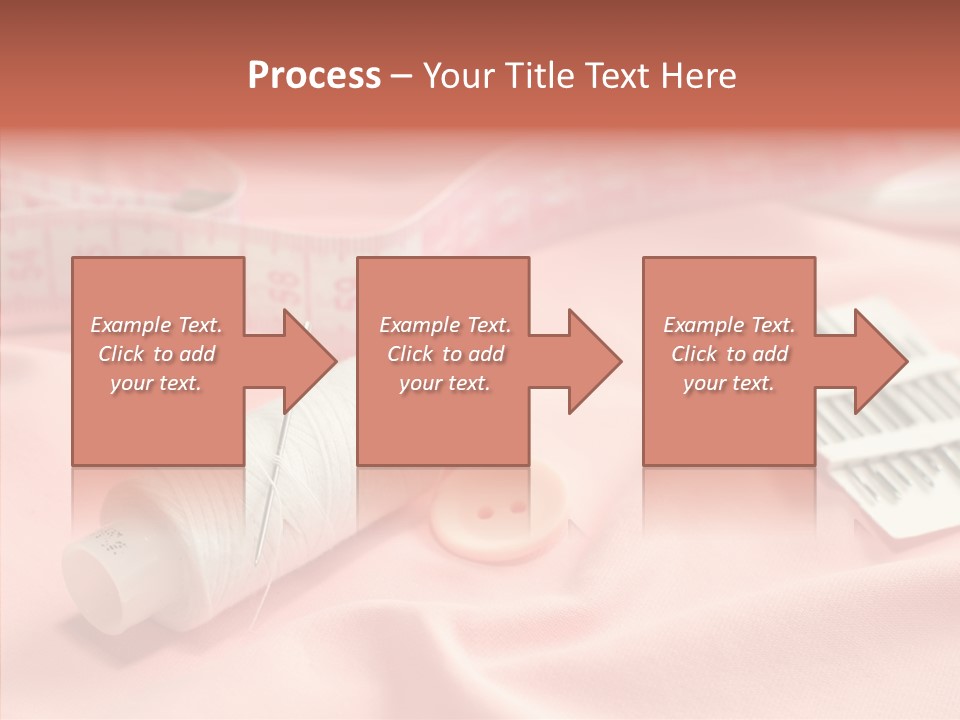 Button Silk Sew PowerPoint Template
