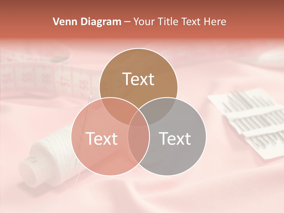 Button Silk Sew PowerPoint Template