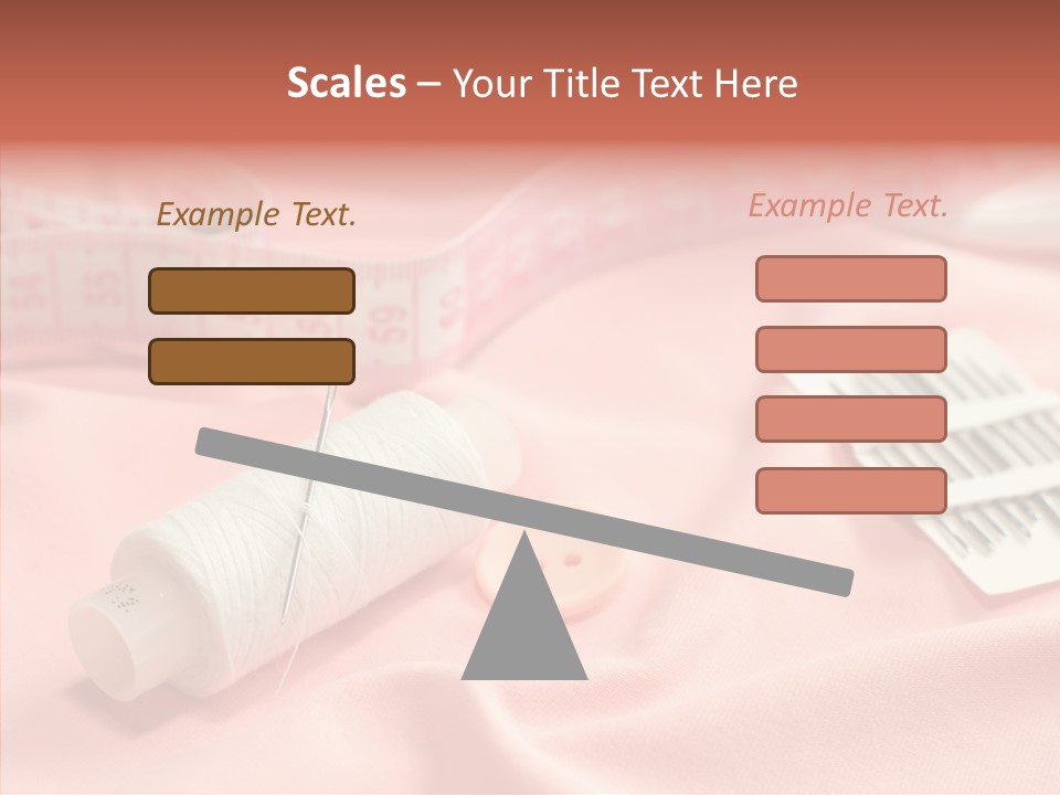 Button Silk Sew PowerPoint Template