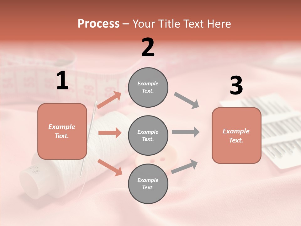 Button Silk Sew PowerPoint Template