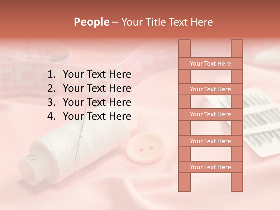 Button Silk Sew PowerPoint Template