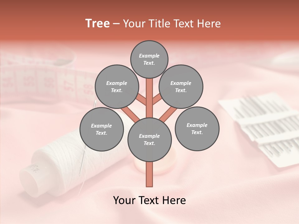 Button Silk Sew PowerPoint Template