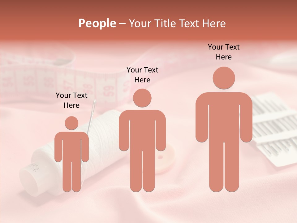 Button Silk Sew PowerPoint Template