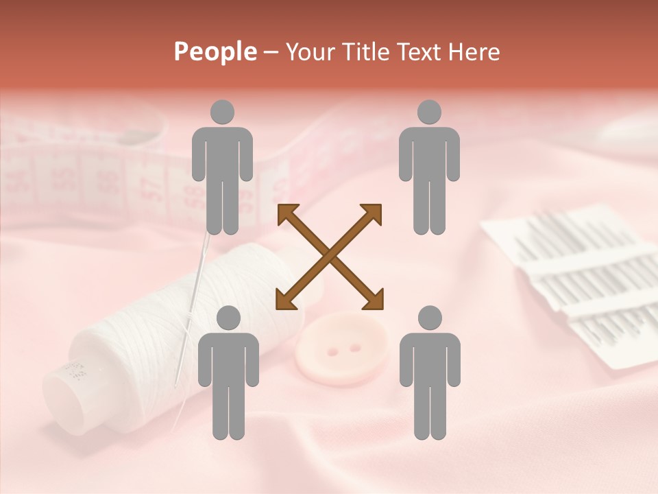 Button Silk Sew PowerPoint Template