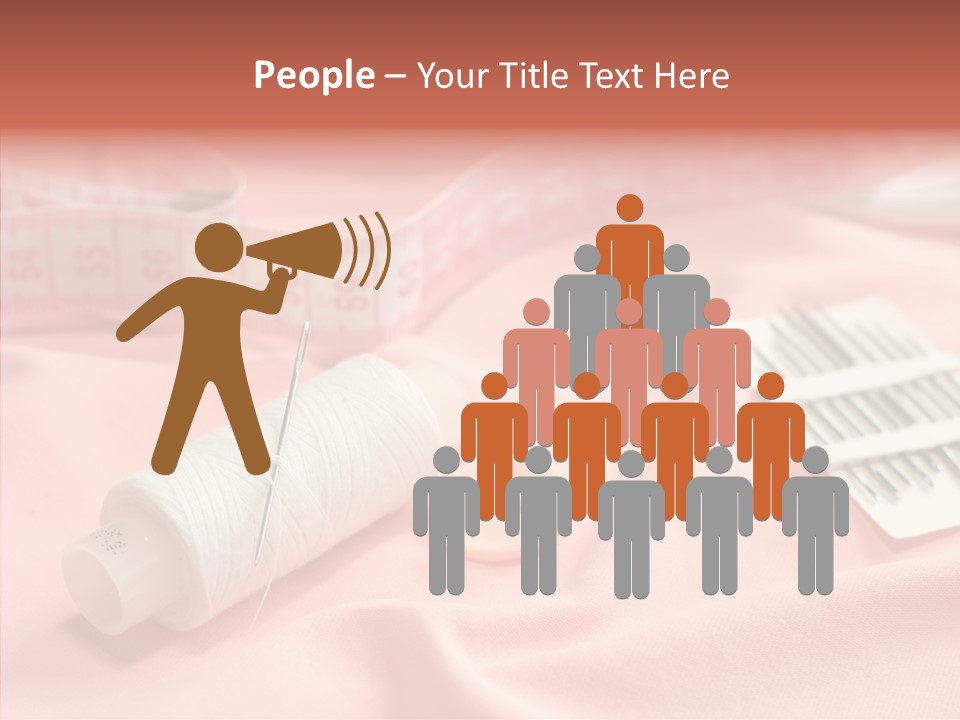 Button Silk Sew PowerPoint Template