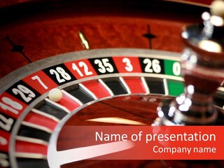 Success Spinning Vegas PowerPoint Template