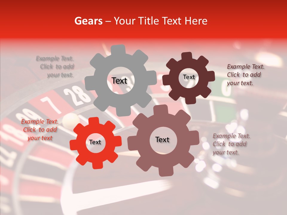 Success Spinning Vegas PowerPoint Template