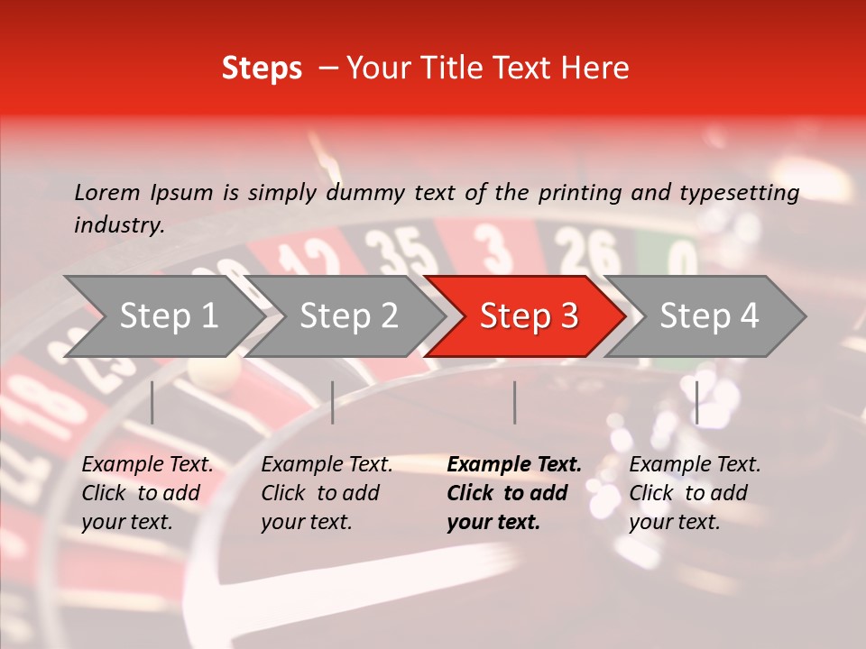 Success Spinning Vegas PowerPoint Template