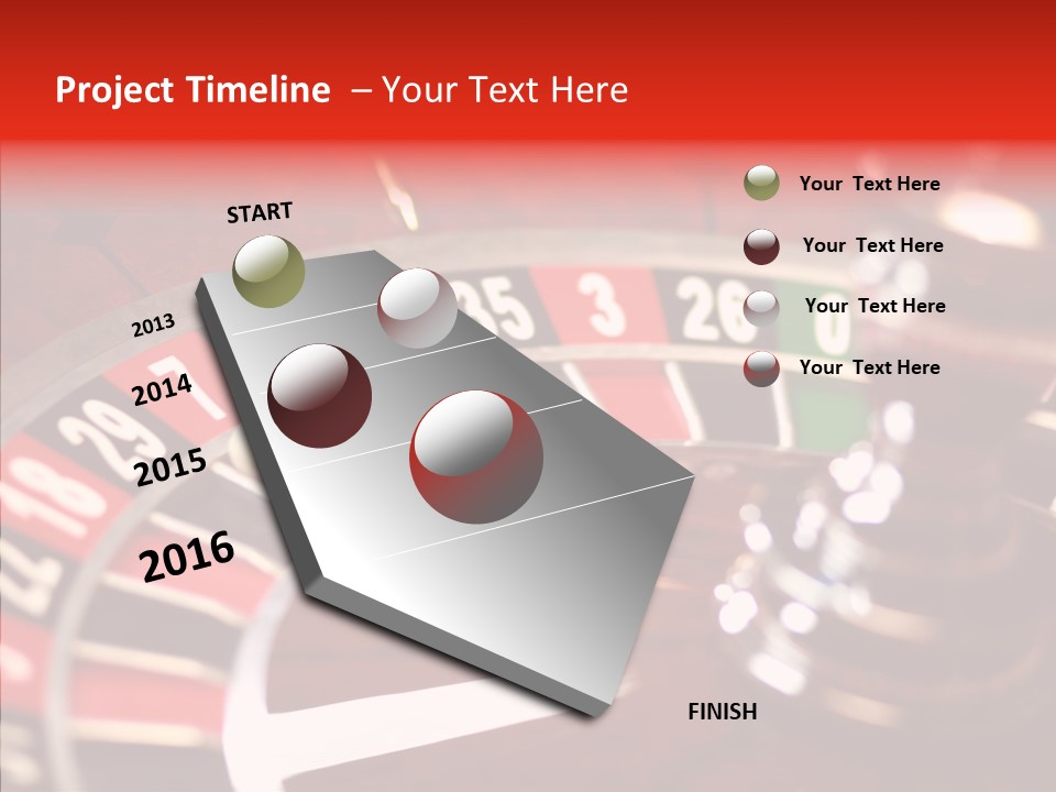 Success Spinning Vegas PowerPoint Template