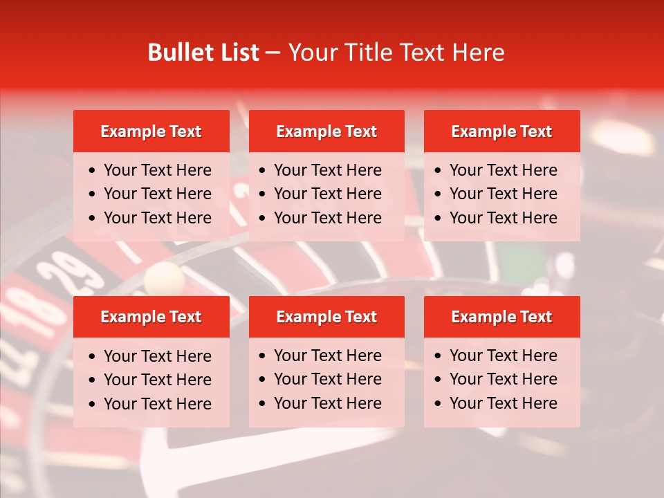 Success Spinning Vegas PowerPoint Template