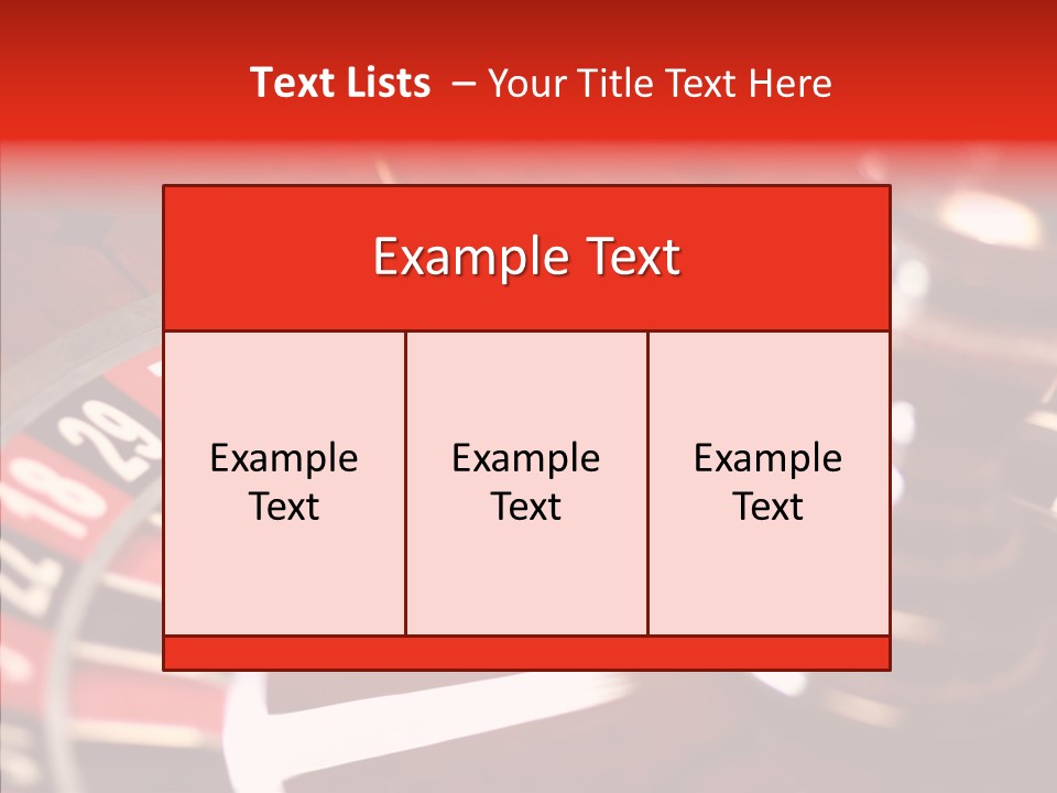 Success Spinning Vegas PowerPoint Template