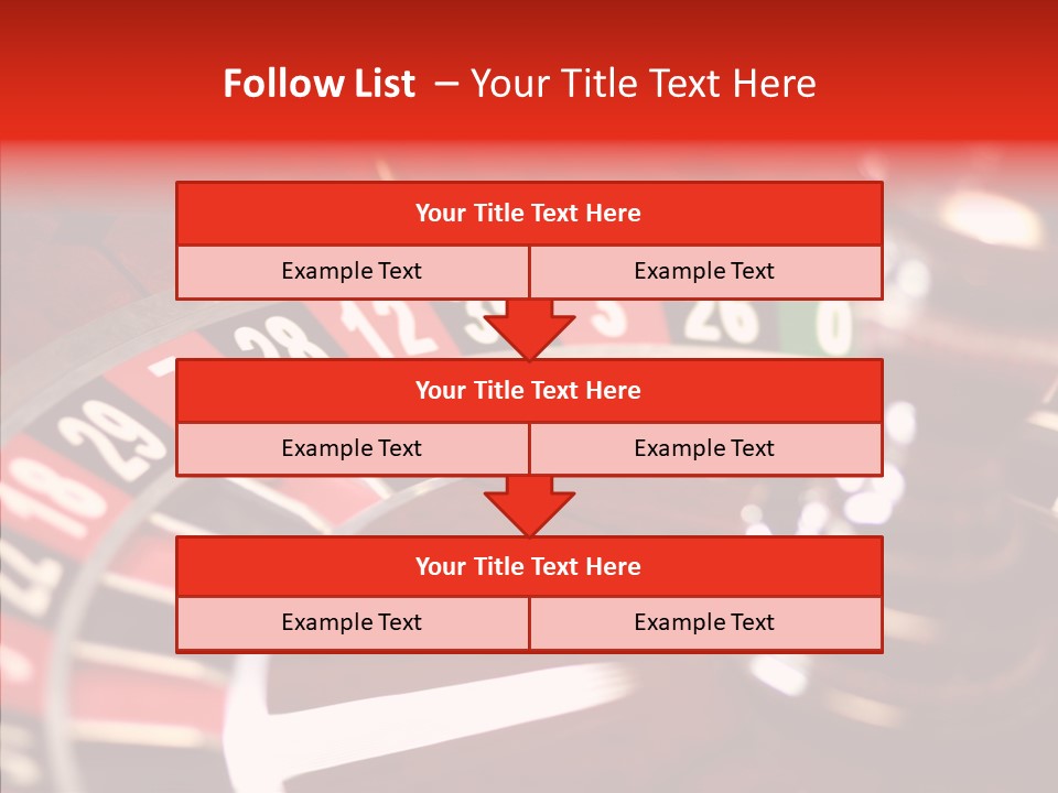 Success Spinning Vegas PowerPoint Template