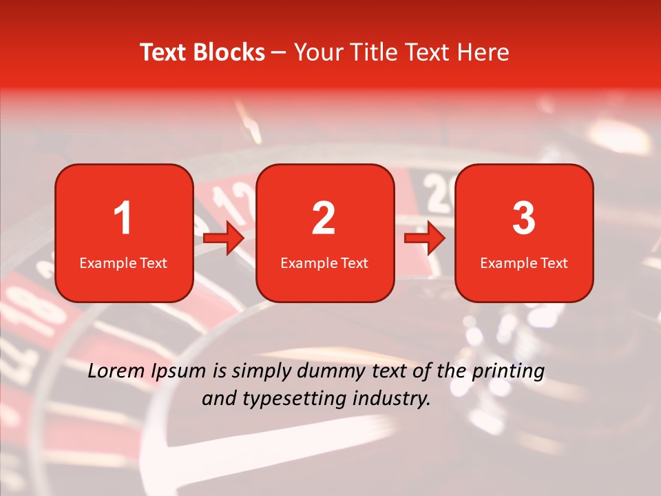 Success Spinning Vegas PowerPoint Template