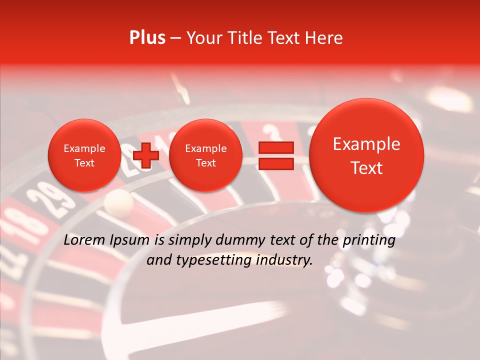 Success Spinning Vegas PowerPoint Template