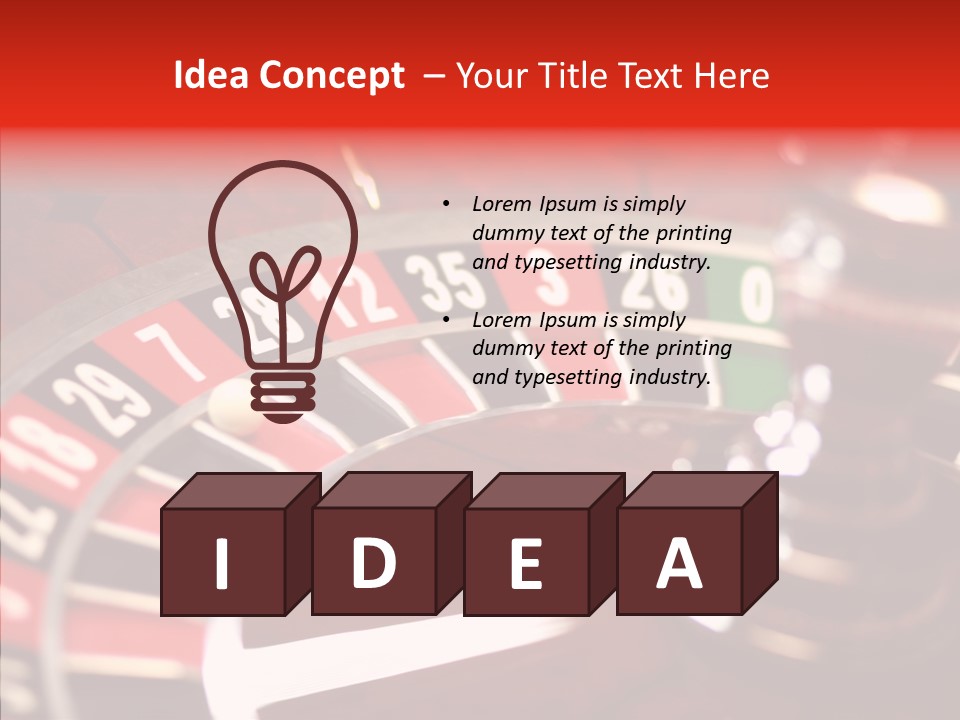 Success Spinning Vegas PowerPoint Template