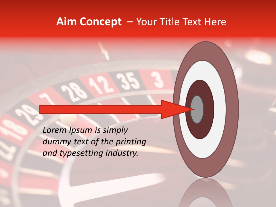 Success Spinning Vegas PowerPoint Template