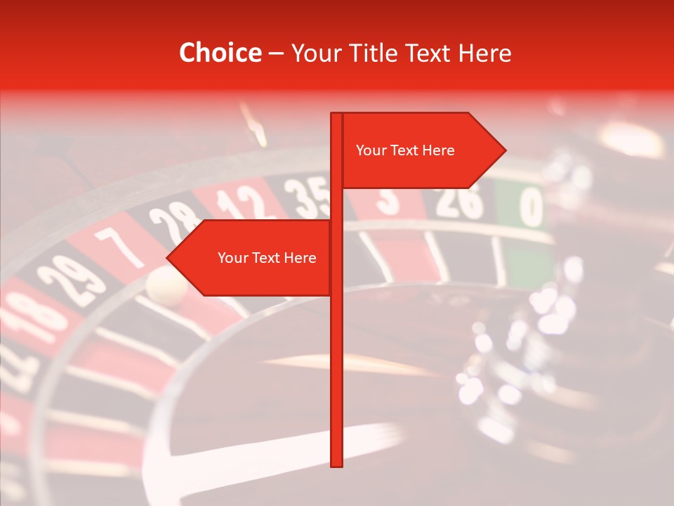 Success Spinning Vegas PowerPoint Template