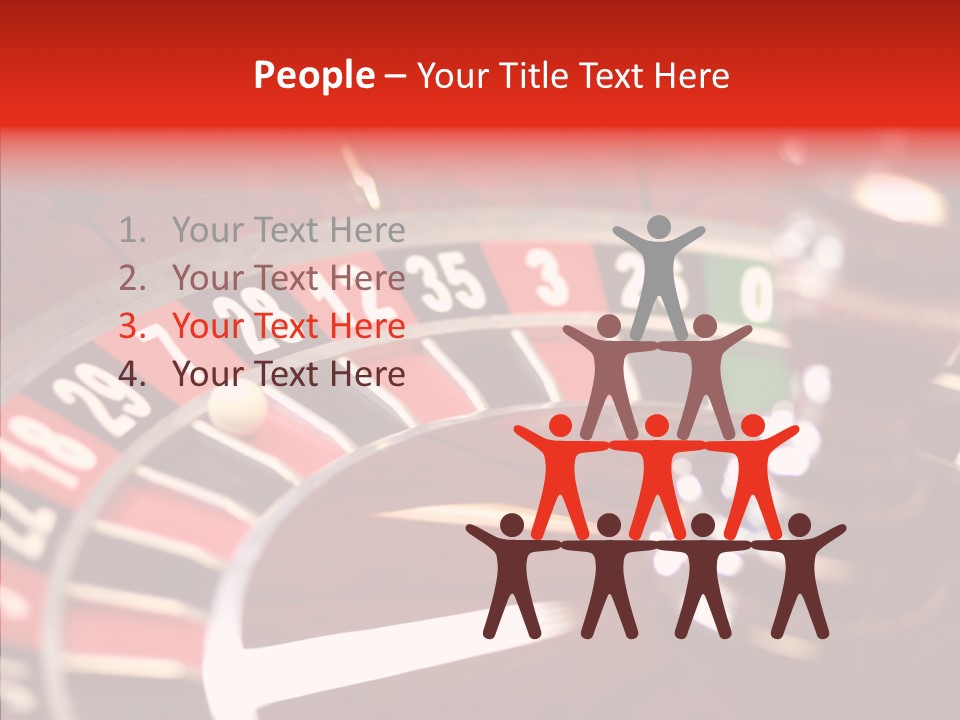 Success Spinning Vegas PowerPoint Template