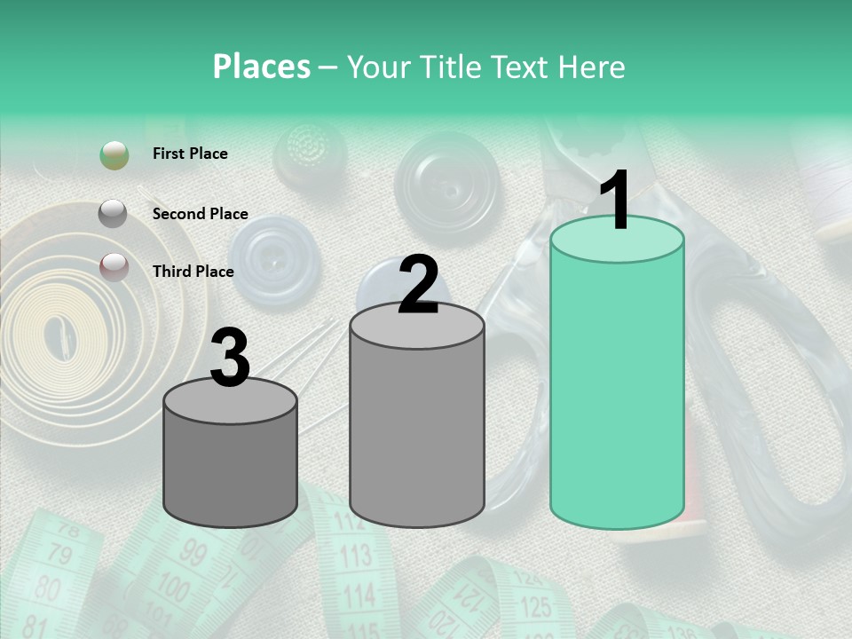 Plastic Tailor Thimble PowerPoint Template