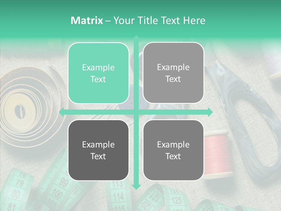 Plastic Tailor Thimble PowerPoint Template