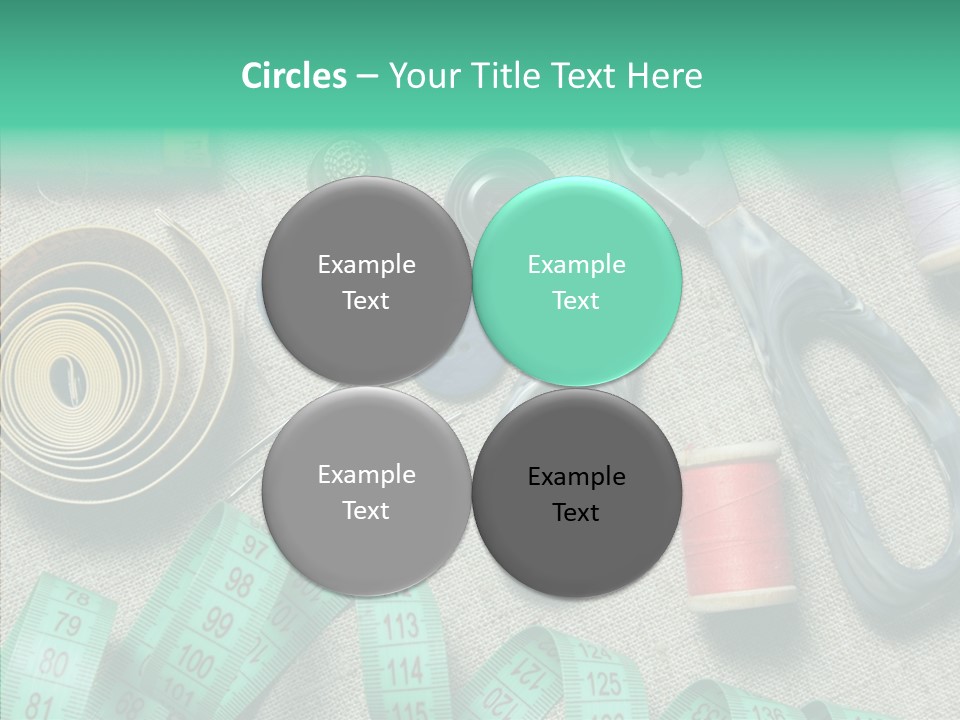 Plastic Tailor Thimble PowerPoint Template