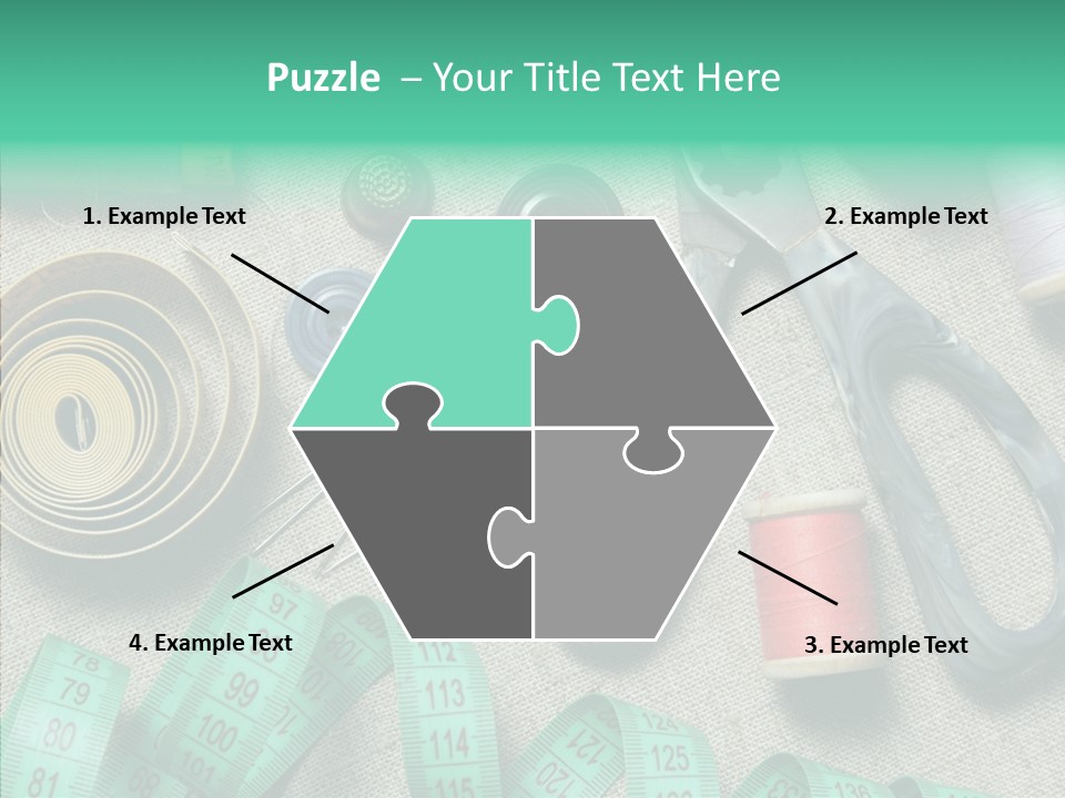 Plastic Tailor Thimble PowerPoint Template