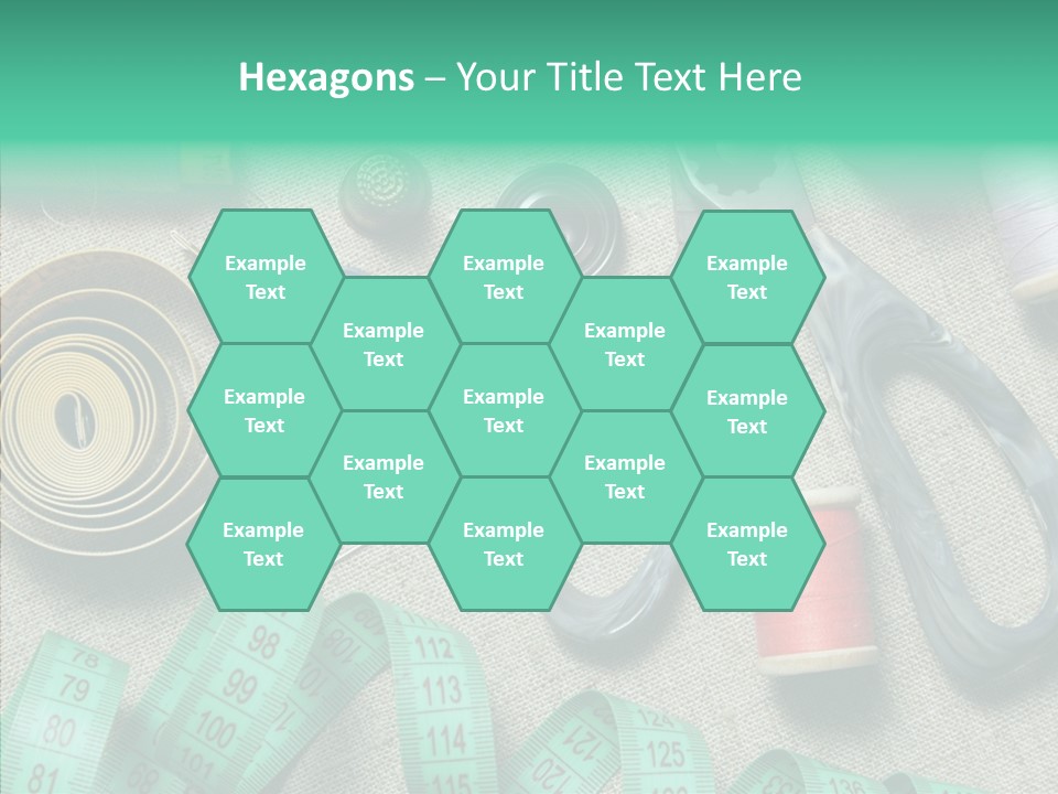 Plastic Tailor Thimble PowerPoint Template