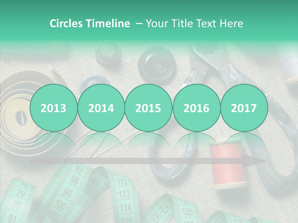 Plastic Tailor Thimble PowerPoint Template