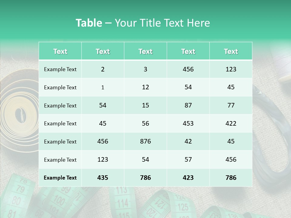 Plastic Tailor Thimble PowerPoint Template