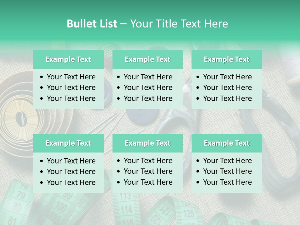 Plastic Tailor Thimble PowerPoint Template