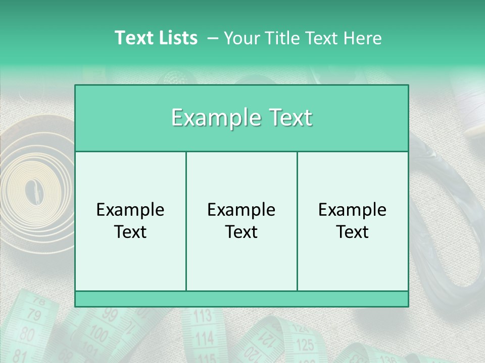 Plastic Tailor Thimble PowerPoint Template