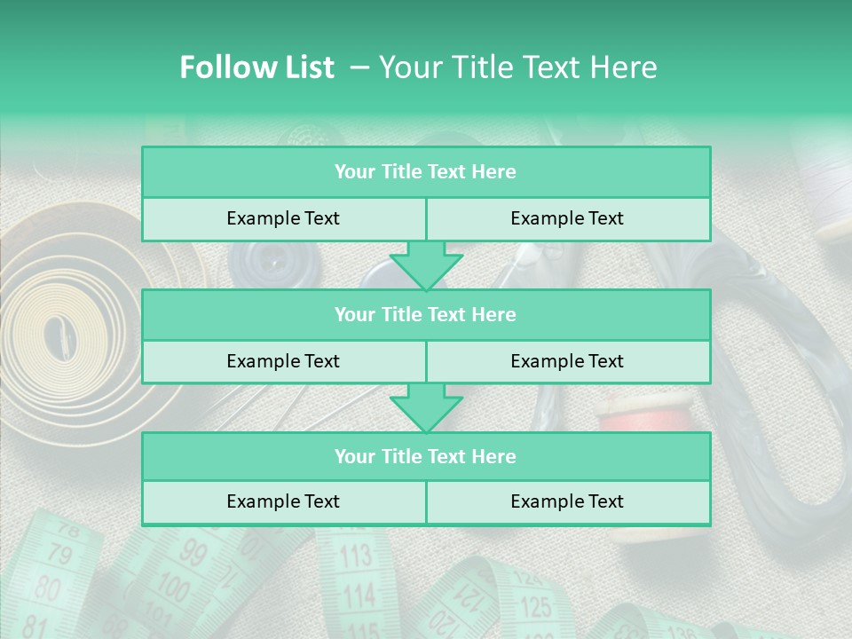 Plastic Tailor Thimble PowerPoint Template
